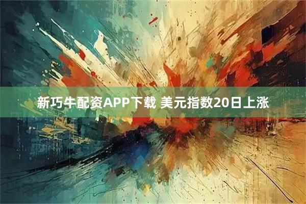新巧牛配资APP下载 美元指数20日上涨